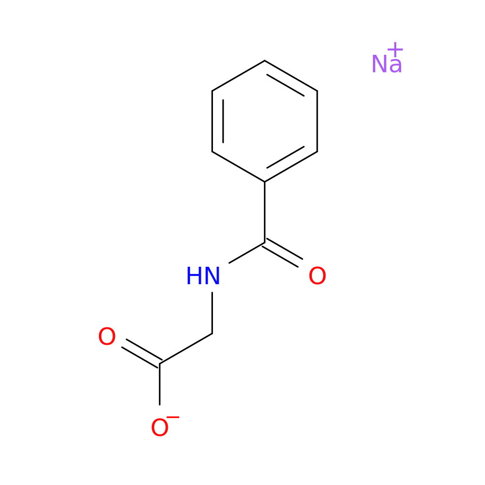 Sodium 2-benzamidoacetate