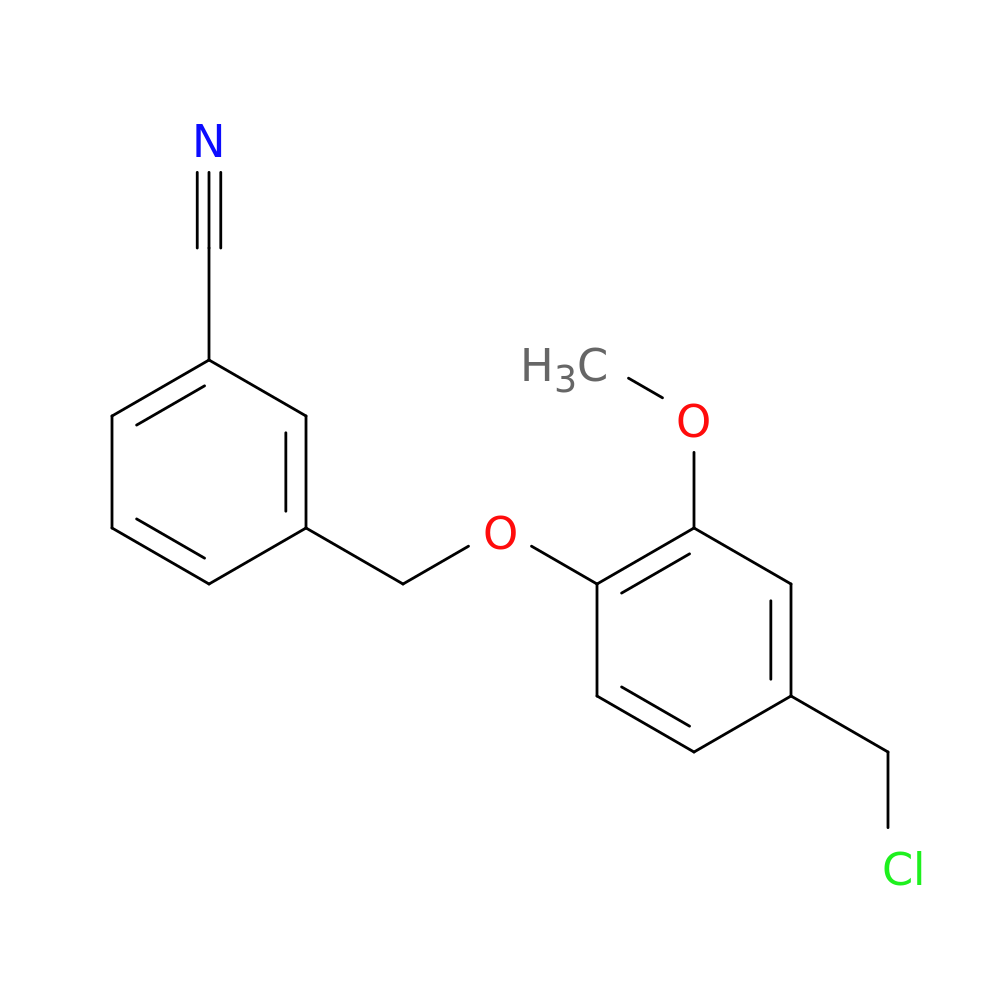 3-{[4-(chloromethyl)-2-methoxyphenoxy]methyl}benzonitrile