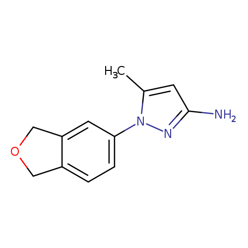 1-(1,3-dihydro-2-benzofuran-5-yl)-5-methyl-1H-pyrazol-3-amine