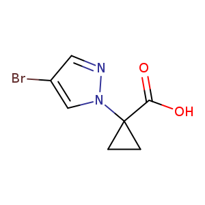 1-(4-Bromo-1H-pyrazol-1-yl)cyclopropane-1-carboxylic acid