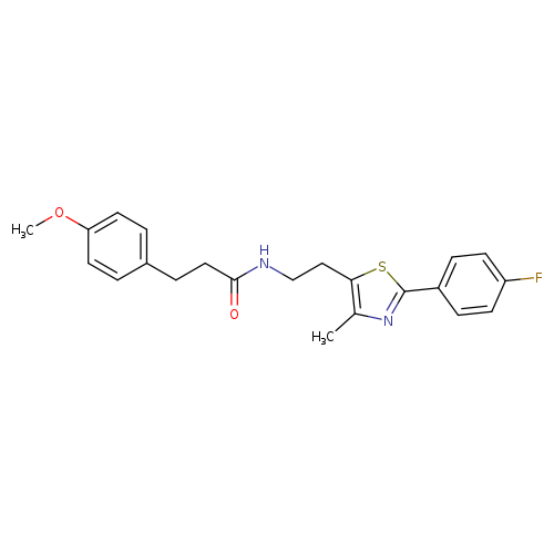 N-{2-[2-(4-fluorophenyl)-4-methyl-1,3-thiazol-5-yl]ethyl}-3-(4-methoxyphenyl)propanamide
