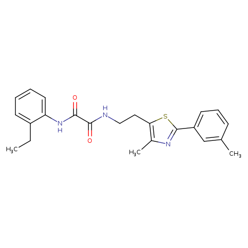 N'-(2-ethylphenyl)-N-{2-[4-methyl-2-(3-methylphenyl)-1,3-thiazol-5-yl]ethyl}ethanediamide