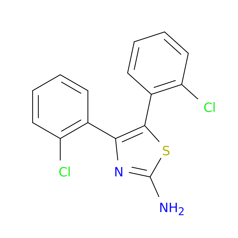 bis(2-chlorophenyl)-1,3-thiazol-2-amine