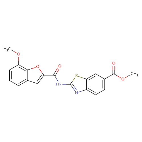 methyl 2-(7-methoxy-1-benzofuran-2-amido)-1,3-benzothiazole-6-carboxylate