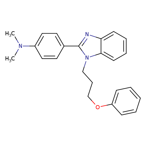 N,N-dimethyl-4-[1-(3-phenoxypropyl)-1H-1,3-benzodiazol-2-yl]aniline