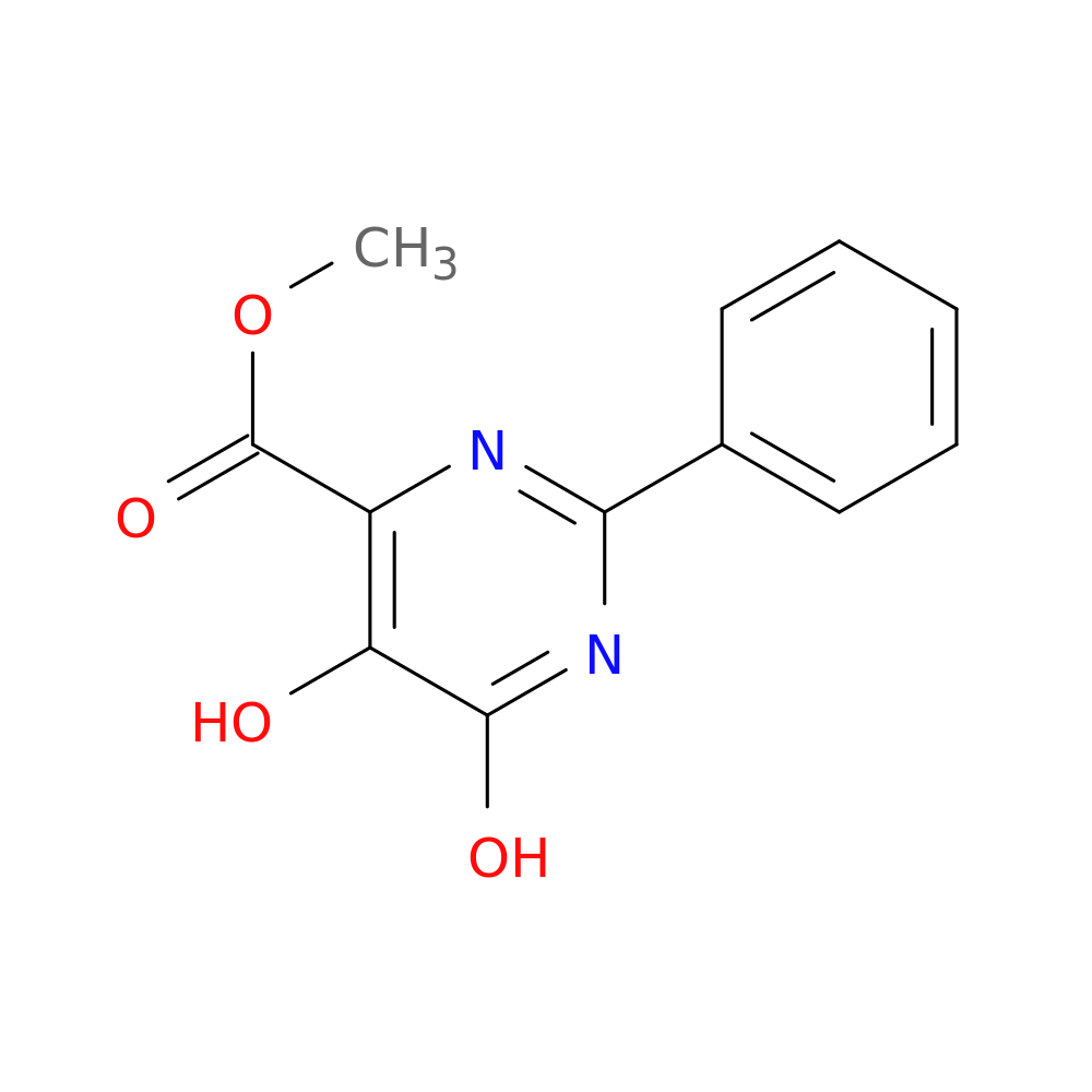 METHYL 5,6-DIHYDROXY-2-PHENYLPYRIMIDINE-4-CARBOXYLATE