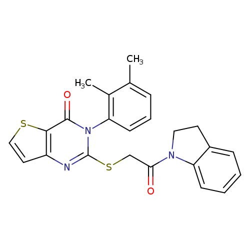 2-{[2-(2,3-dihydro-1H-indol-1-yl)-2-oxoethyl]sulfanyl}-3-(2,3-dimethylphenyl)-3H,4H-thieno[3,2-d]pyrimidin-4-one