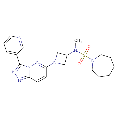 N-methyl-N-{1-[3-(pyridin-3-yl)-[1,2,4]triazolo[4,3-b]pyridazin-6-yl]azetidin-3-yl}azepane-1-sulfonamide