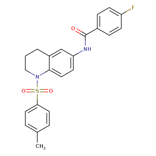 4-fluoro-N-[1-(4-methylbenzenesulfonyl)-1,2,3,4-tetrahydroquinolin-6-yl]benzamide