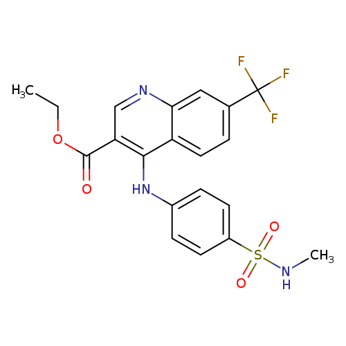 ethyl 4-{[4-(methylsulfamoyl)phenyl]amino}-7-(trifluoromethyl)quinoline-3-carboxylate