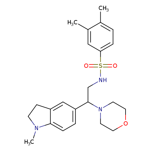 3,4-dimethyl-N-[2-(1-methyl-2,3-dihydro-1H-indol-5-yl)-2-(morpholin-4-yl)ethyl]benzene-1-sulfonamide