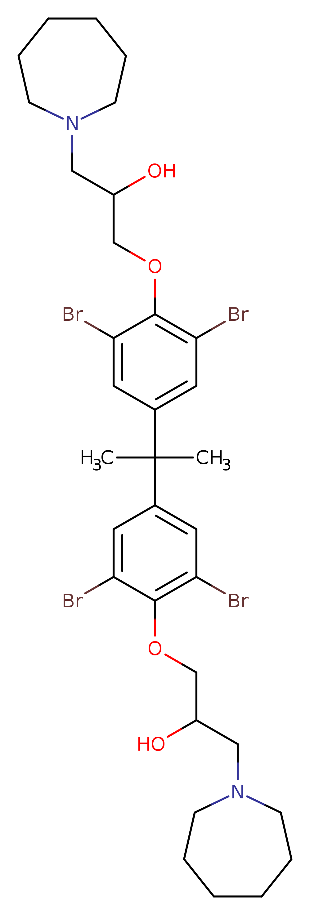 1-(azepan-1-yl)-3-[4-(2-{4-[3-(azepan-1-yl)-2-hydroxypropoxy]-3,5-dibromophenyl}propan-2-yl)-2,6-dibromophenoxy]propan-2-ol