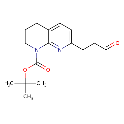 tert-Butyl 7-(3-oxopropyl)-3,4-dihydro-1,8-naphthyridine-1(2H)-carboxylate