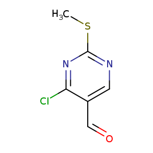 5-Pyrimidinecarboxaldehyde, 4-chloro-2-(methylthio)-