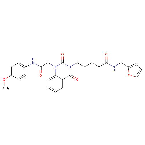 N-[(furan-2-yl)methyl]-5-(1-{[(4-methoxyphenyl)carbamoyl]methyl}-2,4-dioxo-1,2,3,4-tetrahydroquinazolin-3-yl)pentanamide