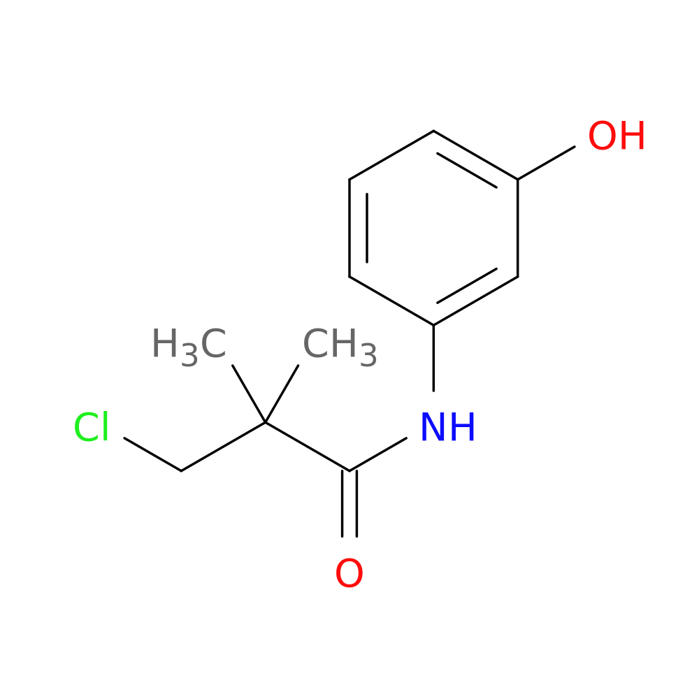 3-chloro-N-(3-hydroxyphenyl)-2,2-dimethylpropanamide