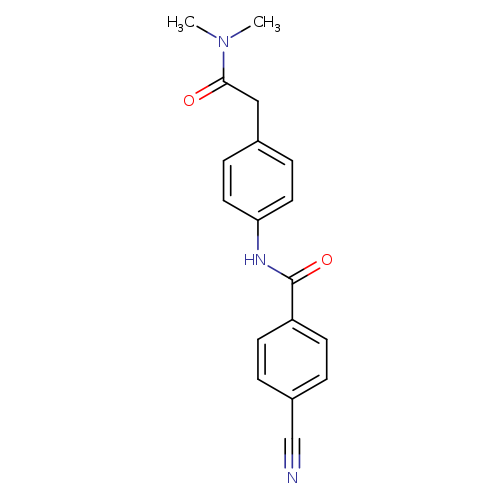 4-cyano-N-{4-[(dimethylcarbamoyl)methyl]phenyl}benzamide