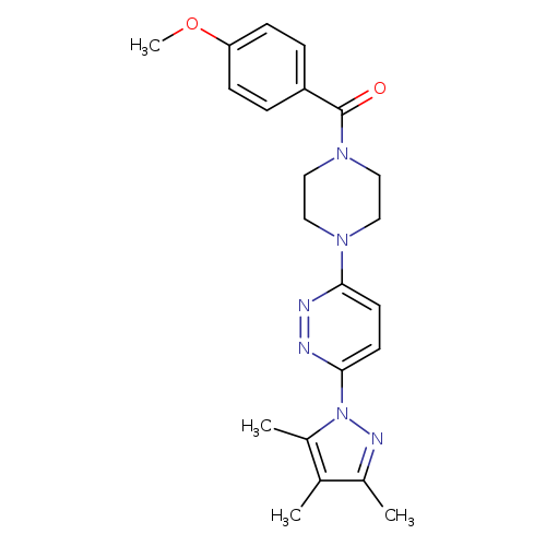 3-[4-(4-methoxybenzoyl)piperazin-1-yl]-6-(3,4,5-trimethyl-1H-pyrazol-1-yl)pyridazine