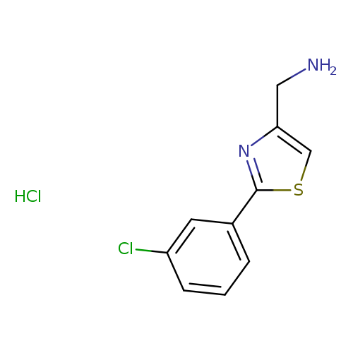 [2-(3-Chlorophenyl)-1,3-thiazol-4-yl]methanamine hydrochloride