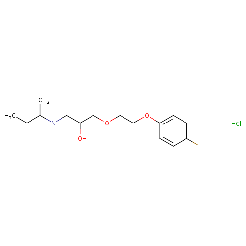 (butan-2-yl)({3-[2-(4-fluorophenoxy)ethoxy]-2-hydroxypropyl})amine hydrochloride