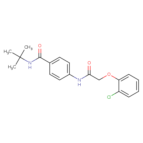 N-(tert-butyl)-4-{[(2-chlorophenoxy)acetyl]amino}benzamide
