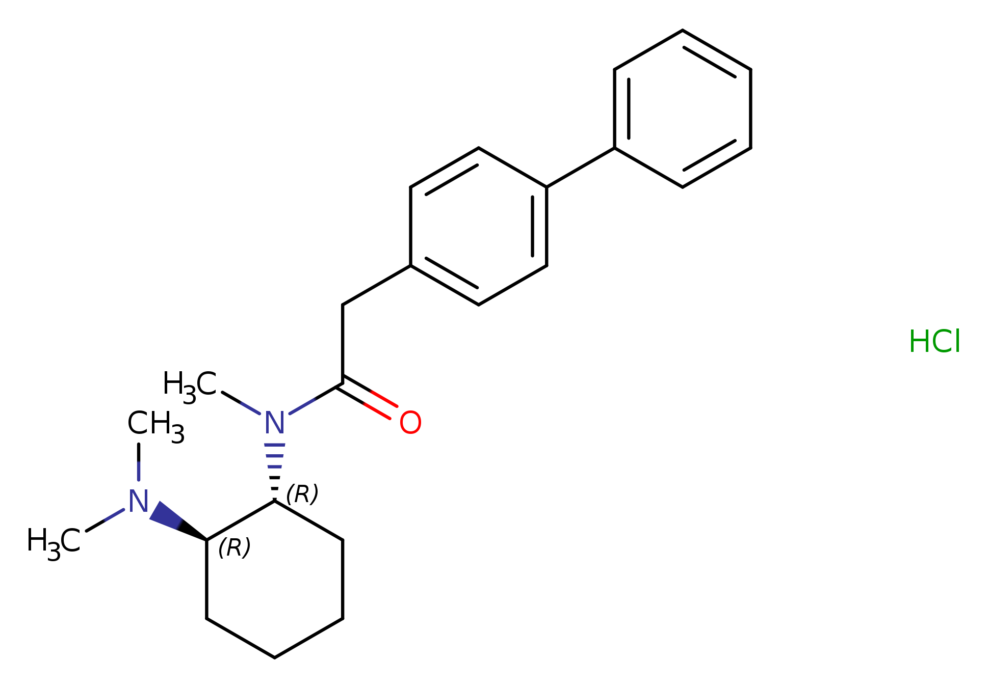 N-[2-(dimethylamino)cyclohexyl]-N-methyl-trans-[1,1'-biphenyl]-4-acetamide,monohydrochloride