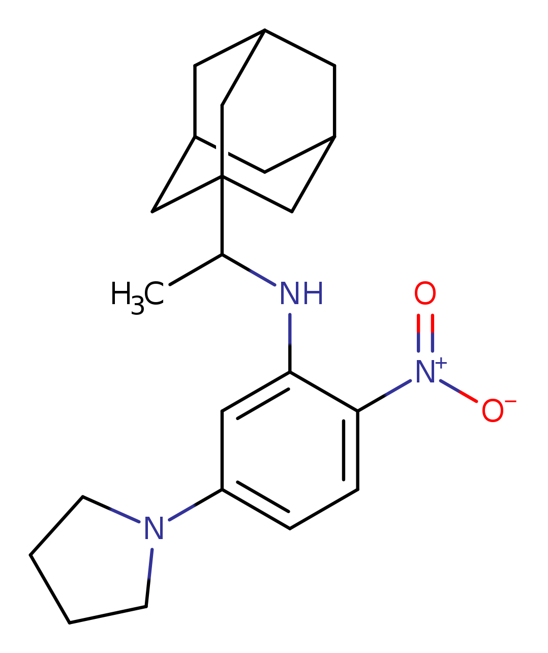 1-{3-{[1-(1-adamantyl)ethyl]amino}-4-nitrophenyl}pyrrolidine
