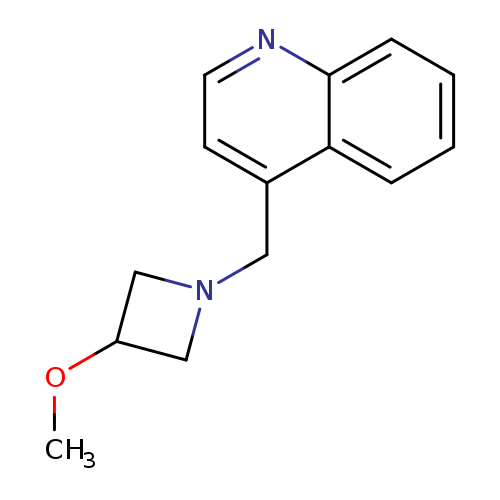 4-[(3-methoxyazetidin-1-yl)methyl]quinoline