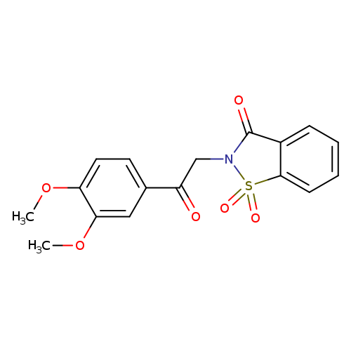 2-[2-(3,4-dimethoxyphenyl)-2-oxoethyl]-2,3-dihydro-1lambda6,2-benzothiazole-1,1,3-trione