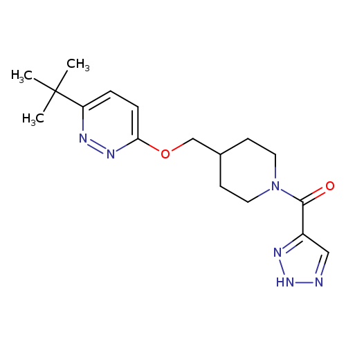 3-tert-butyl-6-{[1-(2H-1,2,3-triazole-4-carbonyl)piperidin-4-yl]methoxy}pyridazine