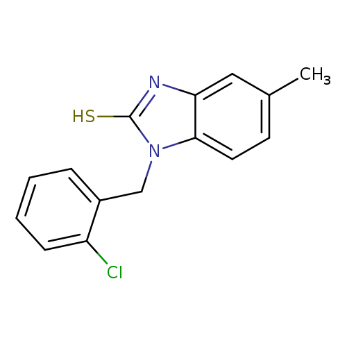 1-[(2-chlorophenyl)methyl]-5-methyl-1H-1,3-benzodiazole-2-thiol