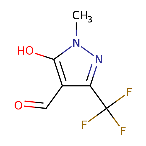 1H-Pyrazole-4-carboxaldehyde, 5-hydroxy-1-methyl-3-(trifluoromethyl)-