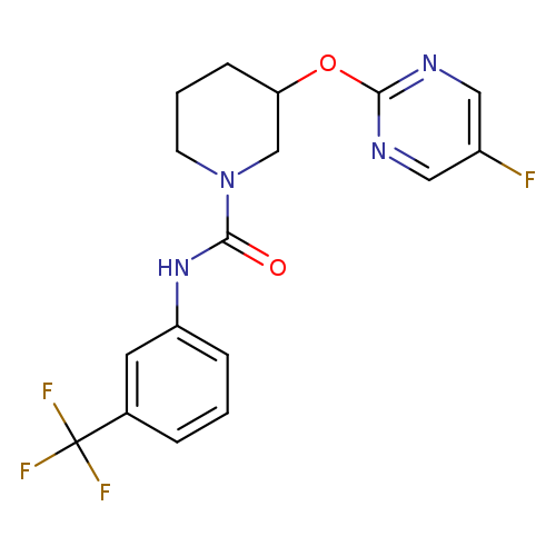 3-[(5-fluoropyrimidin-2-yl)oxy]-N-[3-(trifluoromethyl)phenyl]piperidine-1-carboxamide