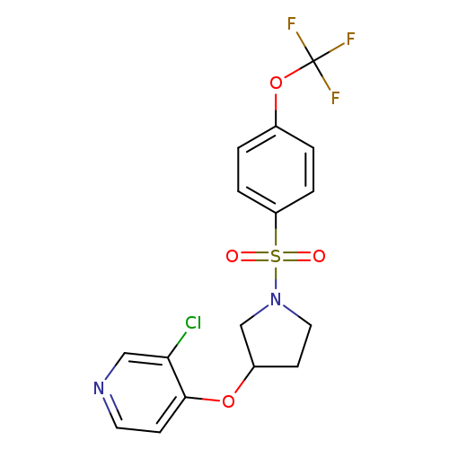 3-chloro-4-({1-[4-(trifluoromethoxy)benzenesulfonyl]pyrrolidin-3-yl}oxy)pyridine