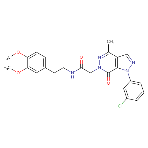 2-[1-(3-chlorophenyl)-4-methyl-7-oxo-1H,6H,7H-pyrazolo[3,4-d]pyridazin-6-yl]-N-[2-(3,4-dimethoxyphenyl)ethyl]acetamide