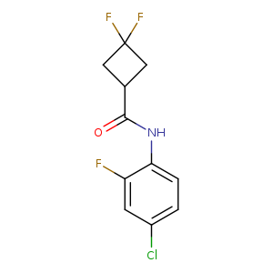 N-(4-chloro-2-fluorophenyl)-3,3-difluorocyclobutane-1-carboxamide