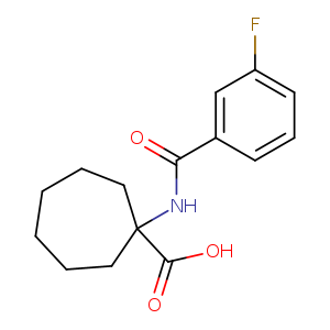 1-(3-FLUORO-BENZOYLAMINO)-CYCLOHEPTANECARBOXYLIC ACID