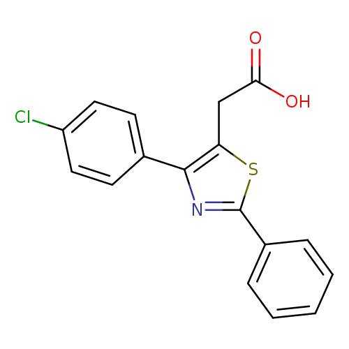 2-(4-(4-Chlorophenyl)-2-phenylthiazol-5-yl)acetic acid