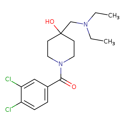 1-(3,4-dichlorobenzoyl)-4-[(diethylamino)methyl]piperidin-4-ol