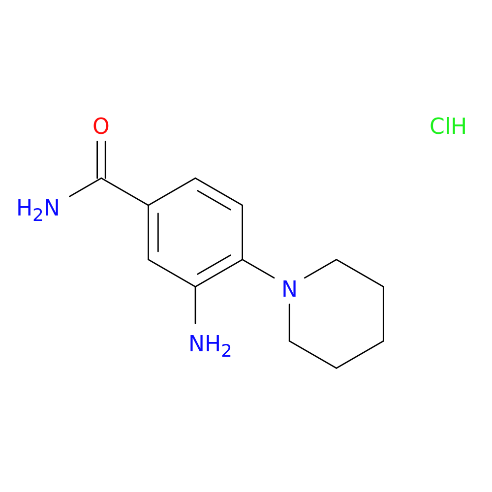 3-amino-4-(piperidin-1-yl)benzamide hydrochloride