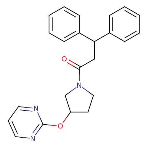3,3-diphenyl-1-[3-(pyrimidin-2-yloxy)pyrrolidin-1-yl]propan-1-one