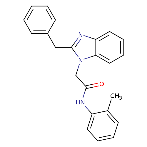 2-(2-benzyl-1H-1,3-benzodiazol-1-yl)-N-(2-methylphenyl)acetamide