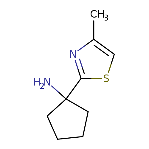 1-(4-Methyl-1,3-thiazol-2-yl)cyclopentan-1-amine