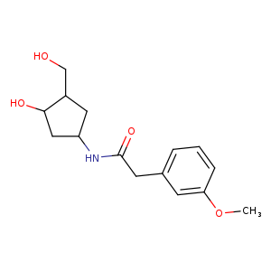 N-[3-hydroxy-4-(hydroxymethyl)cyclopentyl]-2-(3-methoxyphenyl)acetamide