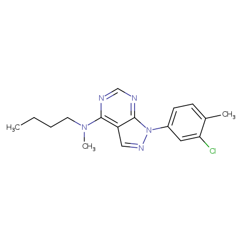 N-butyl-1-(3-chloro-4-methylphenyl)-N-methyl-1H-pyrazolo[3,4-d]pyrimidin-4-amine