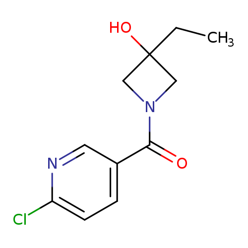 1-(6-chloropyridine-3-carbonyl)-3-ethylazetidin-3-ol
