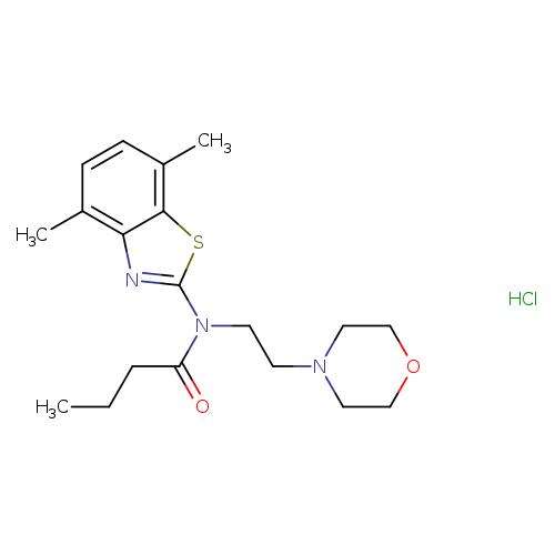 N-(4,7-dimethyl-1,3-benzothiazol-2-yl)-N-[2-(morpholin-4-yl)ethyl]butanamide hydrochloride