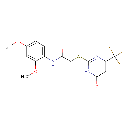 N-(2,4-dimethoxyphenyl)-2-{[6-oxo-4-(trifluoromethyl)-1,6-dihydropyrimidin-2-yl]sulfanyl}acetamide