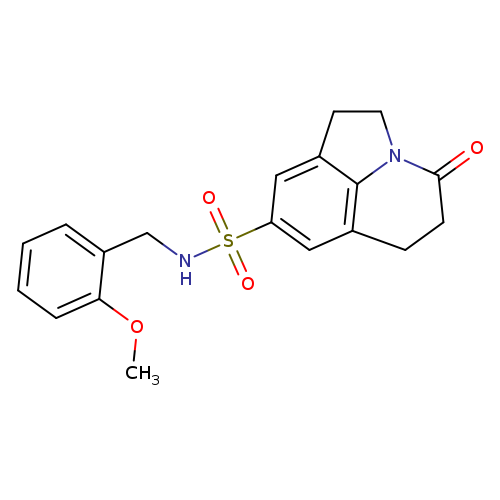 N-[(2-methoxyphenyl)methyl]-11-oxo-1-azatricyclo[6.3.1.0^{4,12}]dodeca-4(12),5,7-triene-6-sulfonamide