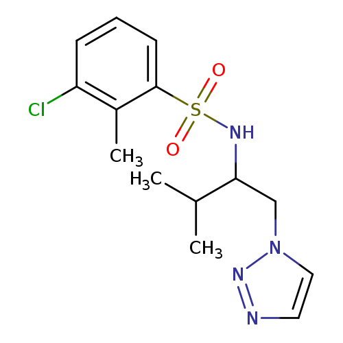 3-chloro-2-methyl-N-[3-methyl-1-(1H-1,2,3-triazol-1-yl)butan-2-yl]benzene-1-sulfonamide